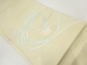 アンティーク　組紐模様刺繍袋帯（材料）